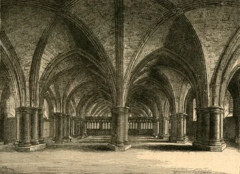 La Chiesa di Santa Fede, La Cripta della Vecchia San Paolo, da una vista di Hollar, 1897