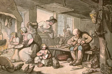 La famiglia felice del calzolaio, c1900