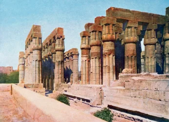 La colonnata di Amenhotep III, Tempio di Luxor, Egitto, XX secolo