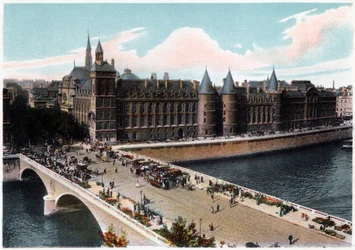 La Conciergerie e il Pont Neuf, Parigi, c. 1900