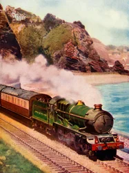Il Cornish Riviera Express trainato da una locomotiva di classe King, 1935-36