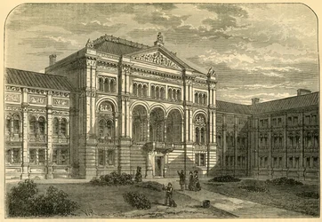 La corte della stazione di South Kensington, c. 1876