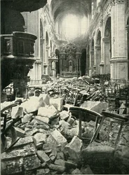 I danni fatti alla cattedrale di Cambrai, 1919