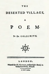 Il villaggio abbandonato, una poesia, c1770
