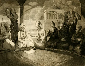 Il Dey di Algeri consulta il suo consiglio all