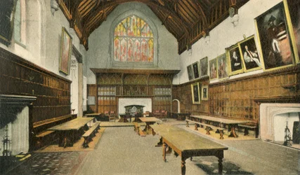 La sala da pranzo, Eton College, 1910
