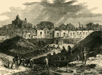 I cumuli di polvere, Somers Town, nel 1836, c1876