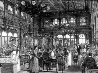 Il ristorante Duval sul Quai de Billy, Parigi, 1889