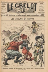 Gli inglesi in Egitto. Caricatura da Le Grelot, 22 marzo 1896