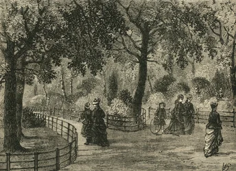 I sentieri dei fiori, Kensington Gardens, c1876