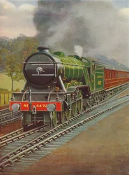 Il Flying Scotsman che passa Hadley Wood, L.N.E.R., 1926