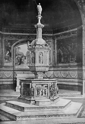 Il fonte battesimale nella chiesa di San Giovanni, Siena, 1903