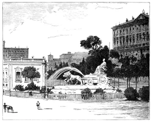 La Fontana di Cibele, Madrid, 1900