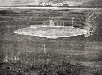 Il sottomarino della Marina Francese Gustave Zédé, varato nel 1900