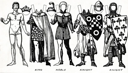 La Galleria del Costume Britannico: Abito indossato durante il regno del primo Edoardo, c1934