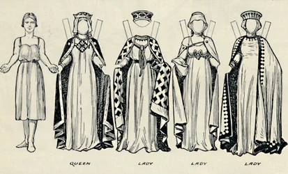La Galleria del Costume Britannico: Come si vestivano gli inglesi ai tempi di Re Giovanni, c1934