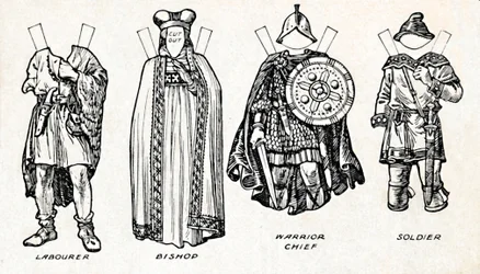 La galleria del costume britannico: Come si vestivano le persone in tempi anglosassoni