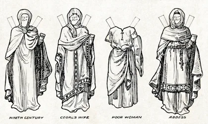 La Galleria del Costume Britannico: Come si vestivano le persone in tempi anglosassoni, c1934
