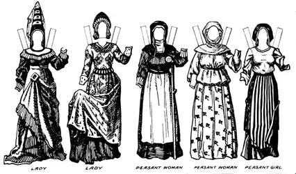 La galleria del costume britannico: Gli abiti indossati nel regno di Riccardo III, c1934