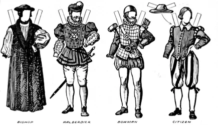 La galleria del costume: abiti indossati ai tempi della regina Maria, c1934