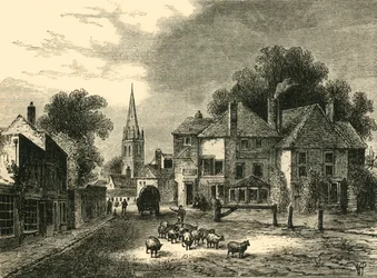 La casa del cancello, Highgate, nel 1820, c1876
