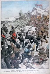 La guarnigione tedesca di Windhoek, assediata dagli Herero, Africa sud-occidentale, 1904