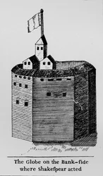 Il Globe sulla riva dove recitava Shakespeare, c1600, 1912
