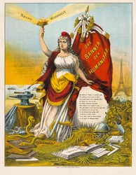 La Dea della Libertà con martello e incudine