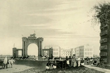 Il Governatore Generale e la Guardia del Corpo fuori dalla Casa del Governo, 1820, 1925
