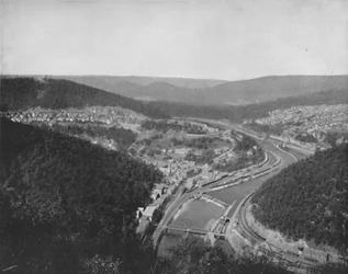 Il grande anello a Mauch Chunk, XIX secolo