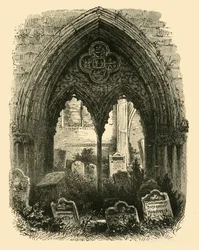 Il grande portale, Abbazia di Crowland, 1898