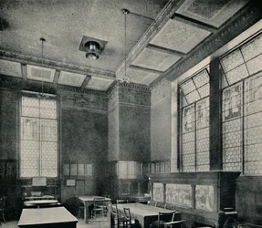 La sala da pranzo verde al South Kensington Museum, c1870