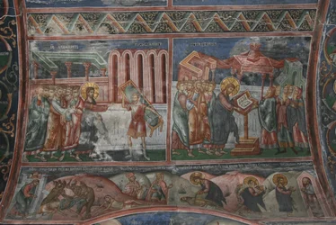 La guarigione a Cafarnao e altre scene della vita di Cristo, XIV secolo