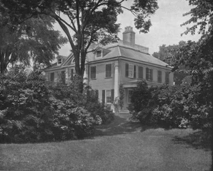 La casa del poeta Longfellow, Cambridge, Massachusetts, USA, c1900