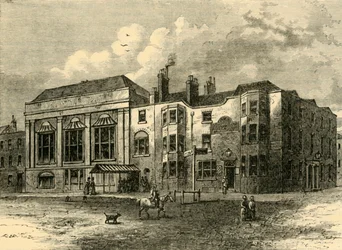 The Horns Tavern, Kennington, nel 1820