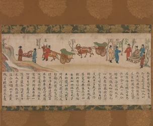 Il Sutra illustrato del karma passato e presente Kako genzai inga kyo emaki, fine XIII secolo