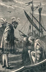 Il Re visita Vasco da Gama, 1904