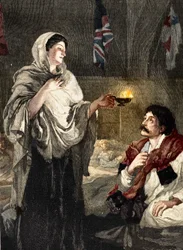 La signora con la lampada, c1880