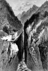 La gola di Lantzan-Kiang-Hoggs, c1890