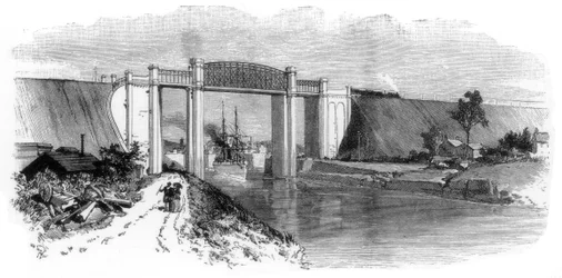 Viadotto di Latchford, Canale di Manchester, 1894