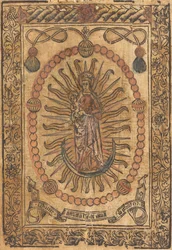 La Madonna e il Bambino in un Rosario, c. 1490