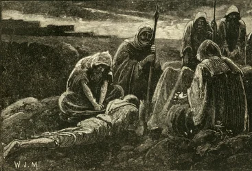 Gli uomini di Iabes piangono sulla tomba di Saul e Gionata, 1890