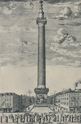 Il Monumento di Londra, c1685, 1920