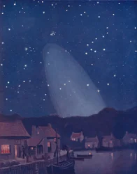 Il misterioso cono di luce nel cielo, 1935