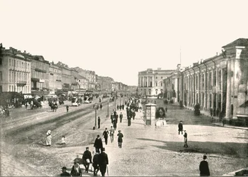 La Prospettiva Nevskij, San Pietroburgo, Russia, 1895