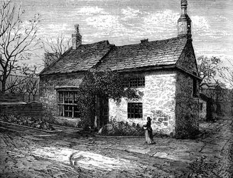 La vecchia casa padronale, Morley, Leeds, West Yorkshire, luogo di nascita di Sir Titus Salt, c1880