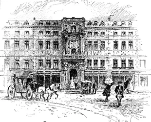 La vecchia Mercers Hall, Londra, 1909