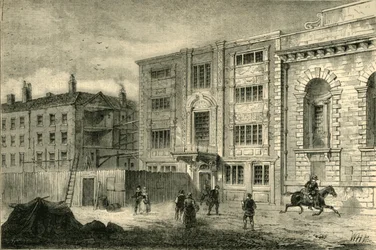 Il vecchio ufficio postale, in Lombard Street, circa 1800, c1872