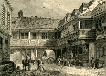 Il vecchio Tabard Inn, c1878