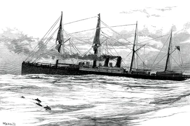 Il piroscafo Orient della Orient Steam Navigation Company, c. 1880
